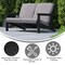 Flash Furniture Black Poly Resin Loveseat-Charcoal Cushions JJ-C14022-BK-GG - alternate 9